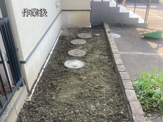 草むしりは　おまかせください！細かい所まで手作業で綺麗にいたします。サービスの画像