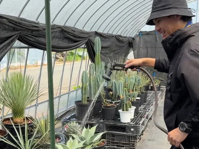 【水やりのプロ！】植物生産者が、植物の状態を見極めながら水やりを実施します。サービスの画像