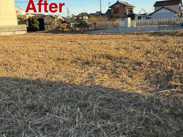 経験豊富なスタッフが畑、お庭、空き地などの草刈り致します！お見積もりは無料！サービスの画像