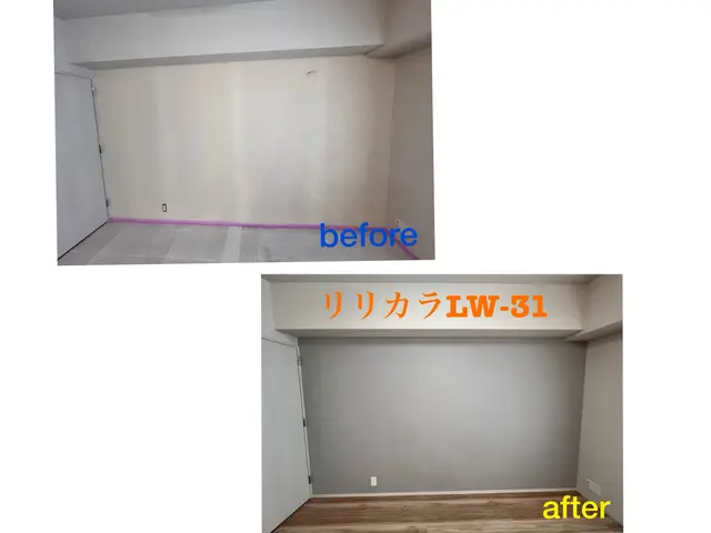 壁１面のみのアクセントや、剥がせる壁紙も対応します。サービスの画像