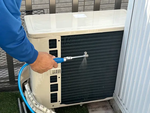 オプション3点無料！室外機洗浄&消臭抗菌コート＆空気洗浄フィルター☆複数台割引有サービスの画像