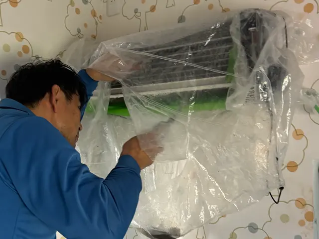 オプション3点無料！室外機洗浄&消臭抗菌コート＆空気洗浄フィルター☆複数台割引有サービスの画像