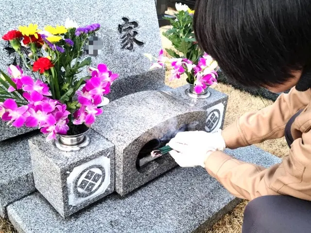 真心込めてのお参りとご満足頂けるお掃除をいたします。高圧洗浄機、持込可能です。サービスの画像