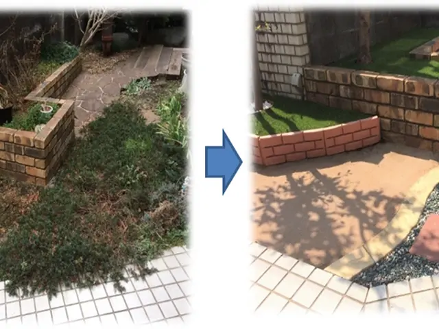 面倒な草むしりお任せください！防草シートの施工等も承ります♪サービスの画像