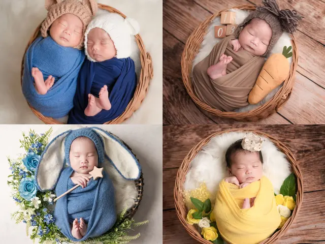 【2時間・交通費込・16,000円】おくるみ3着・100カット｜保育士夫婦の撮影