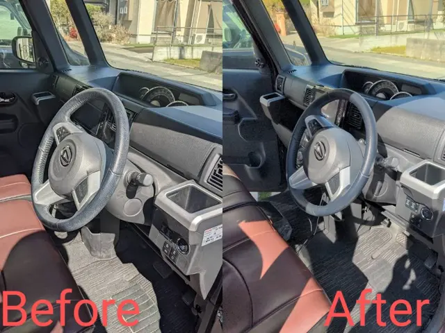 【革シート洗浄】ペット臭/カビ汚れ/汗尿/嘔吐イオンウォッシュで解決致します！！サービスの画像