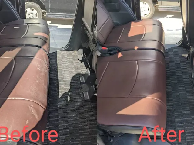 【革シート洗浄】ペット臭/カビ汚れ/汗尿/嘔吐イオンウォッシュで解決致します！！サービスの画像