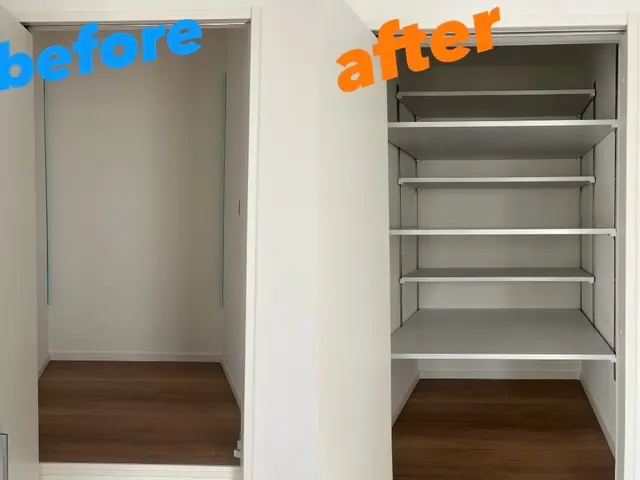 可動棚・自在棚の取付!!丁寧かつスピーディーに!サービスの画像