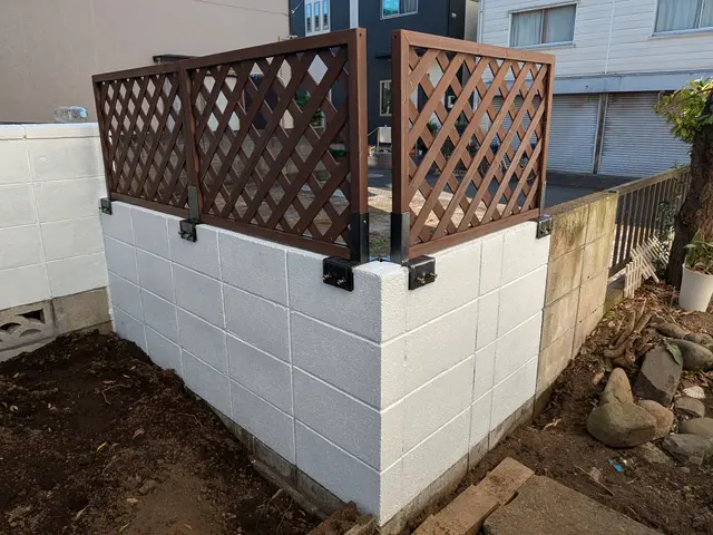 目隠しフェンス『ラティス』設置致します！16500円〜《損害保険適応サービス》サービスの画像