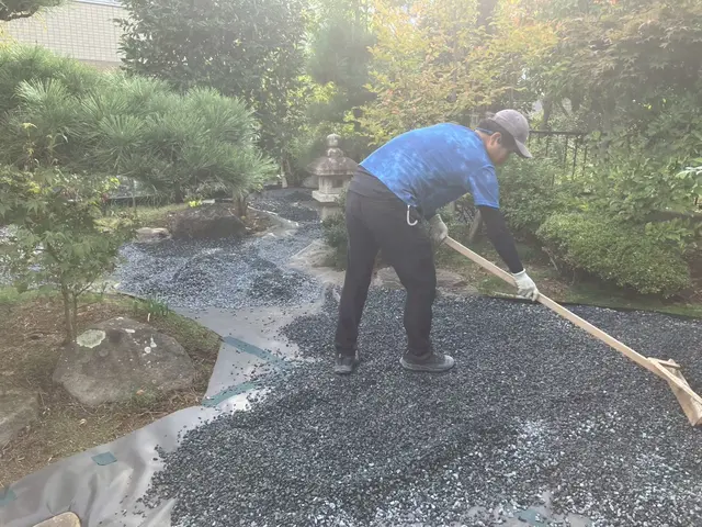 「匠の防草ジャリ施工」サービスの画像