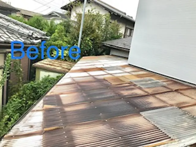 【強風雹などの被害多数！】波板張替え・カーポートポリカ張替え・テラスポリカ張替えサービスの画像