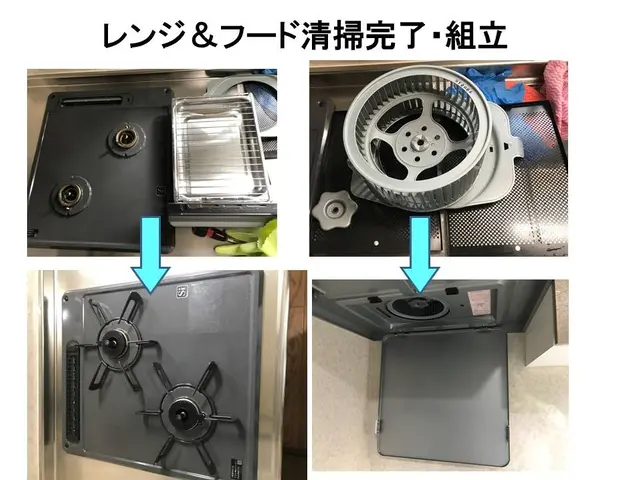 丁寧な作業で頑固な油汚れも一掃します!サービスの画像