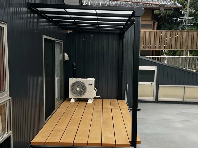 ベランダ　エクステリア撤去、取付設置後は特殊な取付作業もお任せください。サービスの画像