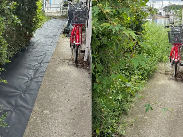 お庭の雑草対策の基本！お客様と細かくご相談の上、施行内容を決めて作業致しますサービスの画像