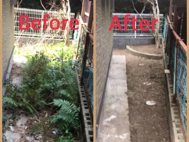 法人店舗◎お家の外見が劇的に変わります。草刈り後回収も致します★サービスの画像