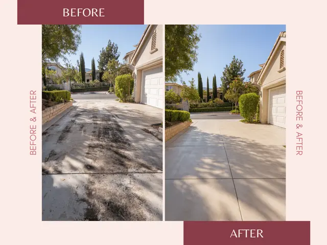 【追加料金一切なし】駐車場まるごと高圧洗浄｜黒ずみ・油汚れをスッキリ除去サービスの画像