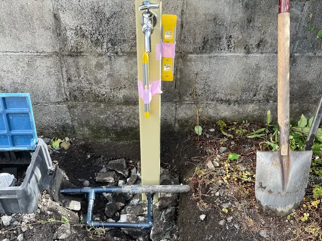 散水栓から立水栓へ交換サービスの画像