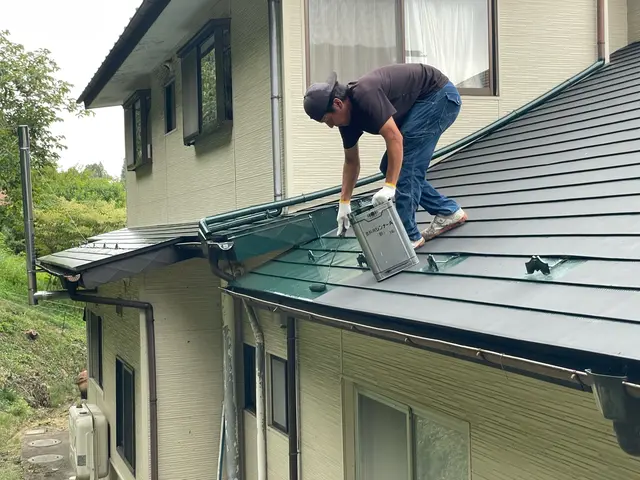 地域の商工会加入◎損保加入◎完全自社施工【少数精鋭の職人集団】ドローン撮影報告！サービスの画像