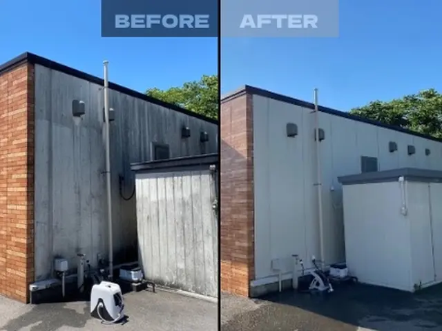 外壁洗浄｜現地確認・テスト洗浄対応／足場不要・最短1日完工サービスの画像