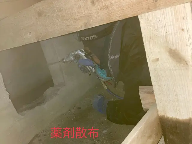 ◆店長の私がお伺いします◎床下を撮影し画像を見ながら丁寧にご説明しますサービスの画像