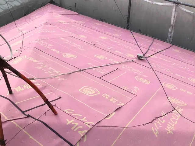 瓦からカラーベスト張替えカラーベストからスーパーガルテクト　カバー工法サービスの画像