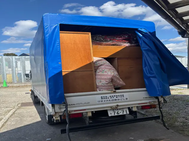 不用品回収　軽トラック詰め放題プラン　8800円サービスの画像