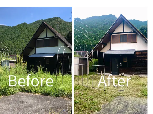 丁寧、迅速な草刈りでお庭の倉庫などの刈りにくい場所も大歓迎！広範囲の草刈りも！サービスの画像