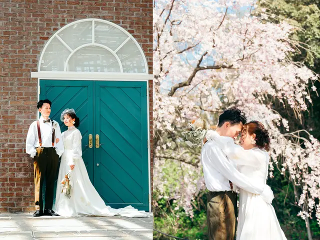 【SNS映えするウェディングフォト・前撮り】前撮り+挙式披露宴で割引対応します。