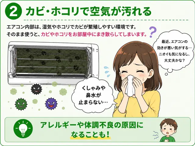 家族が深呼吸したくなるエアコンクリーニング！　その風、本当に吸って大丈夫ですか？サービスの画像