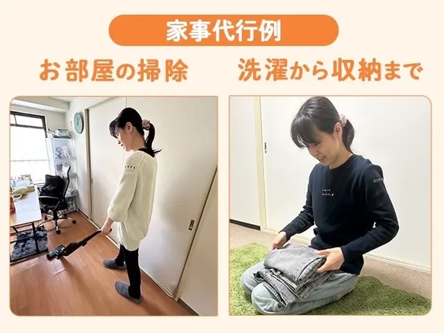 お母さん代行（訪問家事＋相談案件）寄り添い型サービスの画像