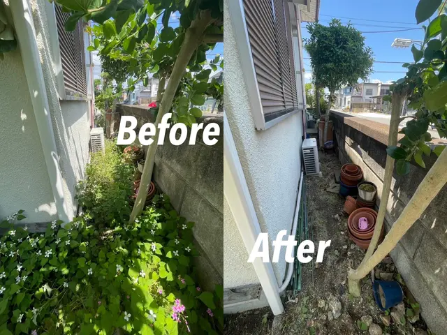 作業外注一切なし！経験豊富な職人が施工！お庭でお困りのことはお任せください！サービスの画像