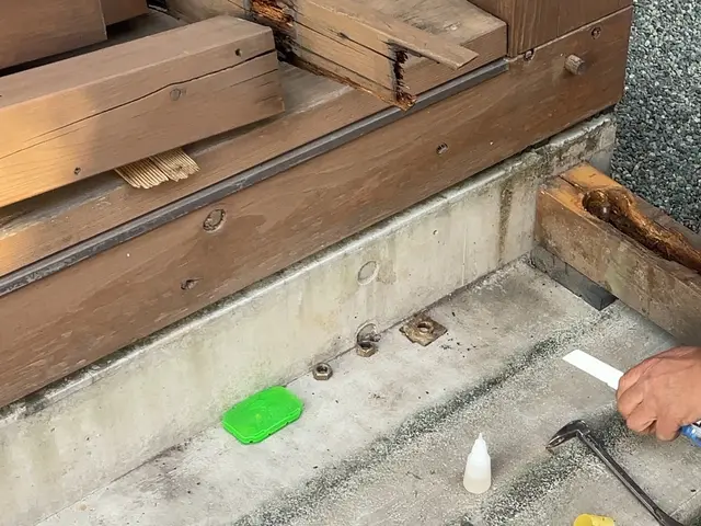 ウッドデッキの補修サービスの画像