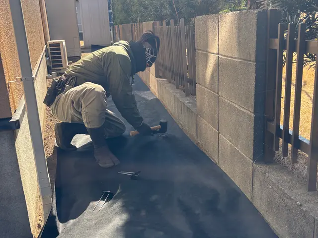 【見積り・相談無料】　◆防草シート施工いたします！サービスの画像