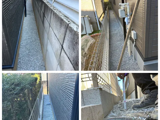 砂利は厚めに敷きます。(厚み5cm以上)防草、防犯に効果大！迅速、丁寧に施工！サービスの画像