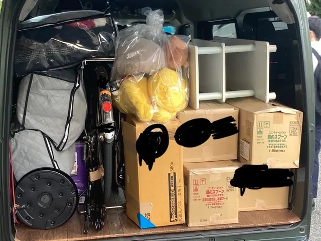 軽バンで運べるお荷物ならお任せください！平日は午後からのご対応になります。サービスの画像