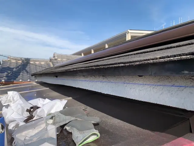 雨樋の清掃、金具の調整サービスの画像