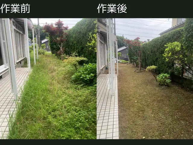 荒れた草むらもサッパリ！駐車場などのご依頼実績も多数！サービスの画像
