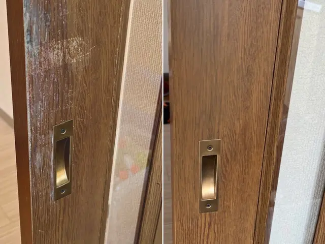 迅速な対応◎ 室内ドア 確かな技術で傷を無かったことに！交換よりも短時間低コストサービスの画像