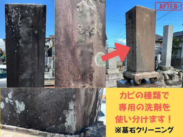 大手経験者が丹念に清掃！墓石クリーニングサービスの画像
