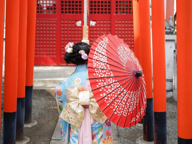 【七五三 】小物→赤・紫の傘、扇子、風船！サービスの画像