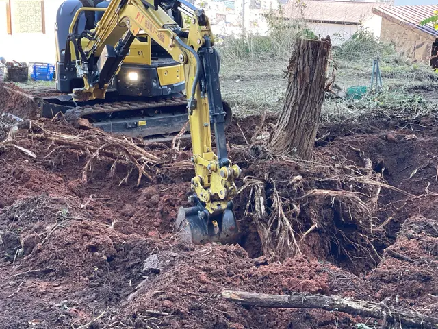 庭木の伐採、抜根、高木、他店で断られた案件もお任せください。サービスの画像