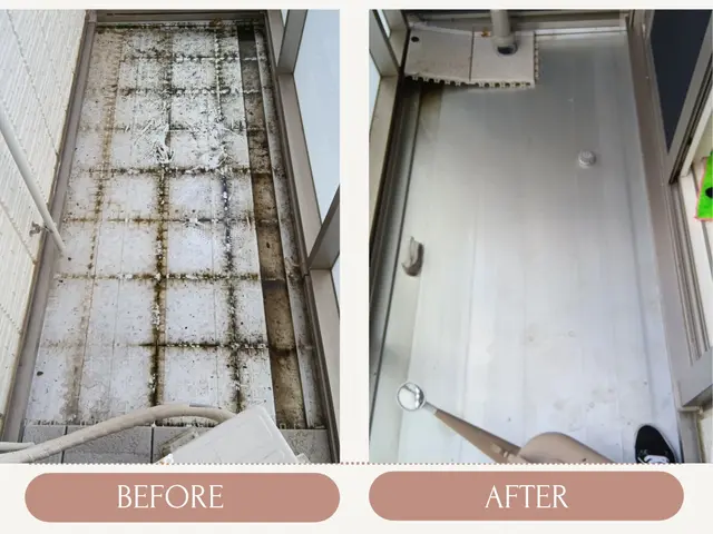 【年末大掃除早割キャンペーン中】ベランダ・バルコニー・ウッドデッキ掃除サービスの画像