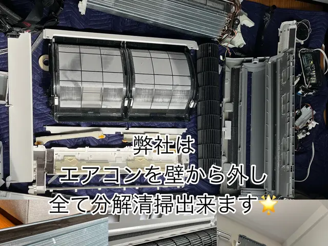 ★3度テレビに出演★【壁から取外し分解可能】犬猫大歓迎　完全分解全機種対応です！サービスの画像