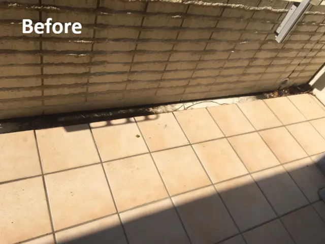 【ベランダの高圧洗浄】気になる汚れ、クリーニングでスッキリ！サービスの画像