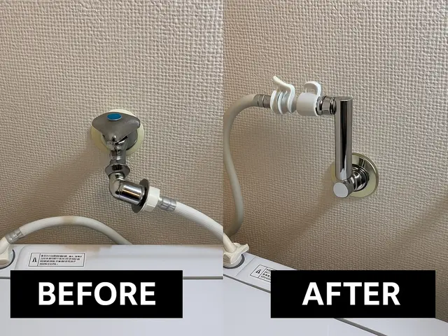 洗濯場水栓交換サービスの画像