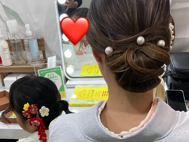 出張ヘアメイク　着付け