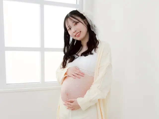 広島市東区　マタニティフォト　おうちフォトスタジオでの撮影ok