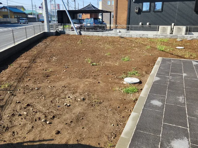 ☆芝生張り後も管理します　サッチ除去やエアレーションおまかせ下さいサービスの画像