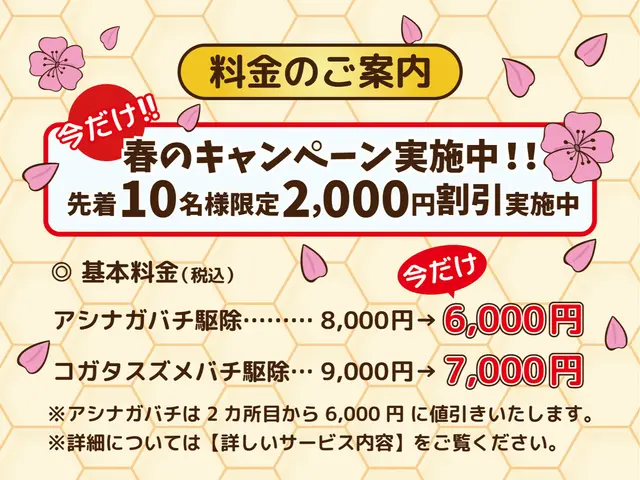 くらしのマーケット春のキャンペーン★先着10名様限定 2000円割引実施中！サービスの画像