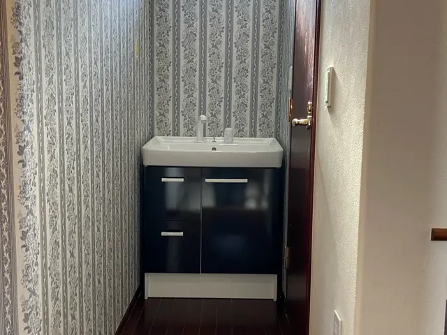 洗面化粧台交換します。サービスの画像